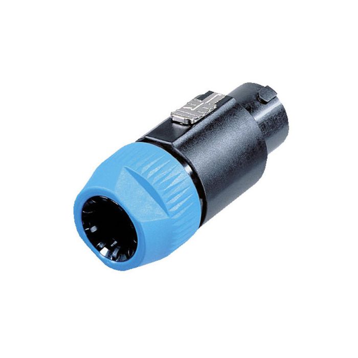 Neutrik 8p. Speakon Plug Female Black housing, Blue endcap