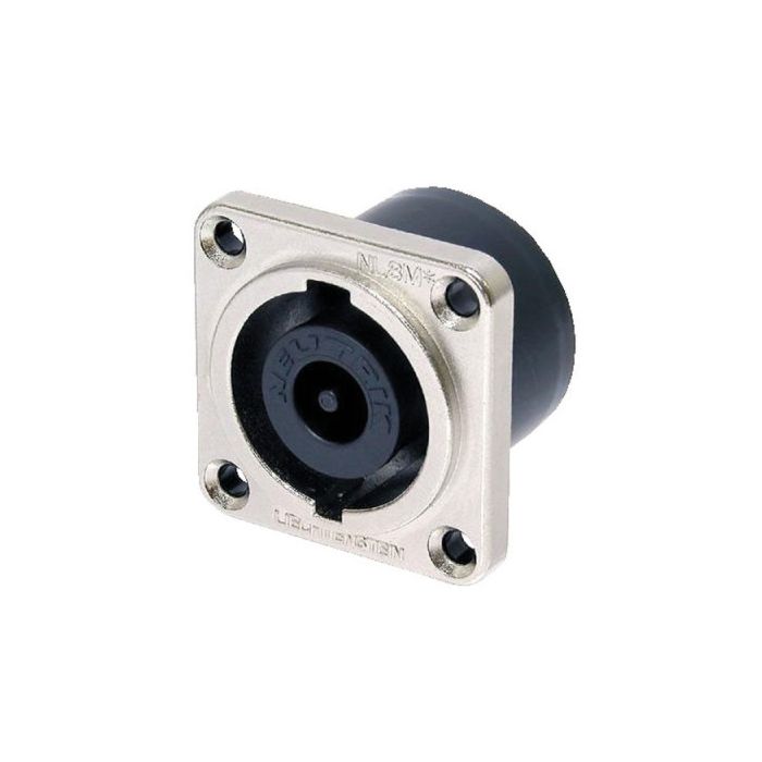 Neutrik 8p. Speakon Chassis PCB mount Male Nickel housing