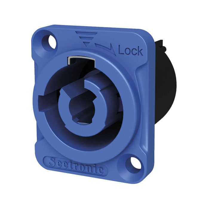 Seetronic Power Pro Chassisconnector  Blauw -  FASTON/soldeerterminals